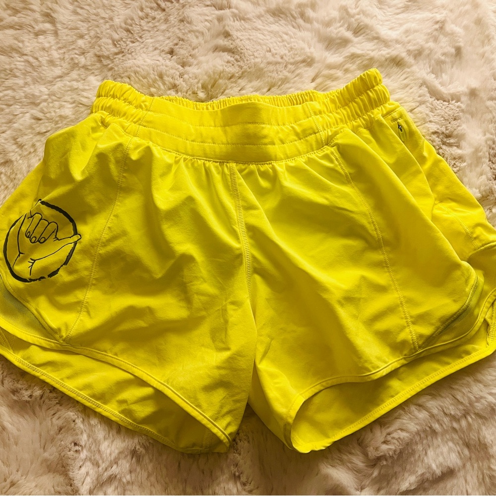 Women’s Bright Yellow Athletic Shorts